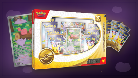 Premium-Kollektion Ditto aus Pokémon 30 Jahre mit Ditto-Promo und Boosterpacks