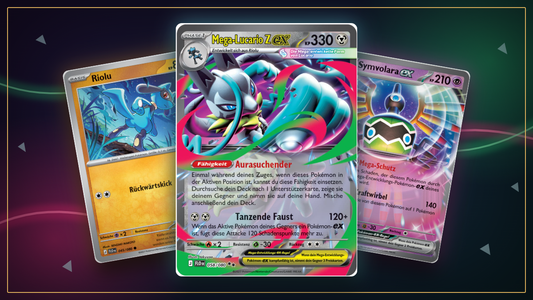 Flowing Fists: Mega-Lucario Z-ex 058/080 mit Riolu und Symvolara-ex