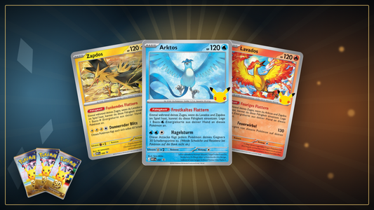 Arktos, Zapdos und Lavados aus der Poster-Kollektion 30 Jahre